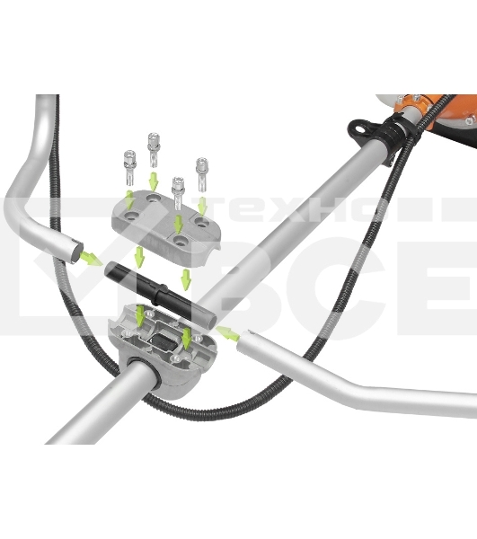 Мотокоса CARVER GBC-043M2.3лс easy-start ранец диск48зуб. easy-head леска2,4мм