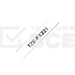 Лента для печати наклеек Brother гибкая идентификационная ламинированная TZe-FX221, шириной 9 мм, длиной 8 м, черный текст на белом фоне, фото5
