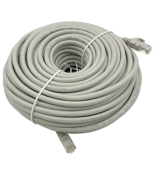 Патч-корд Buro Basic UTP 4 пары cat6 CCA molded 30м серый RJ-45 (m)-RJ-45 (m)