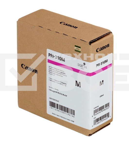 Картридж струйный Canon PFI-310 M 2361C001 пурпурный для Canon TX-2000/TX-3000/TX-4000