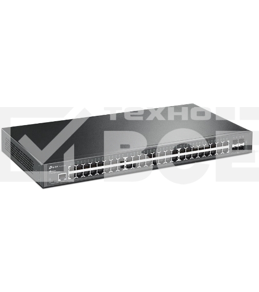 Коммутатор Jetstream 48-port gigabit L2+ managed switch with 4-gigabit uplink ports, 48 10/100/1000Mbps RJ-45 port, 4 1000Mbps SFP slots