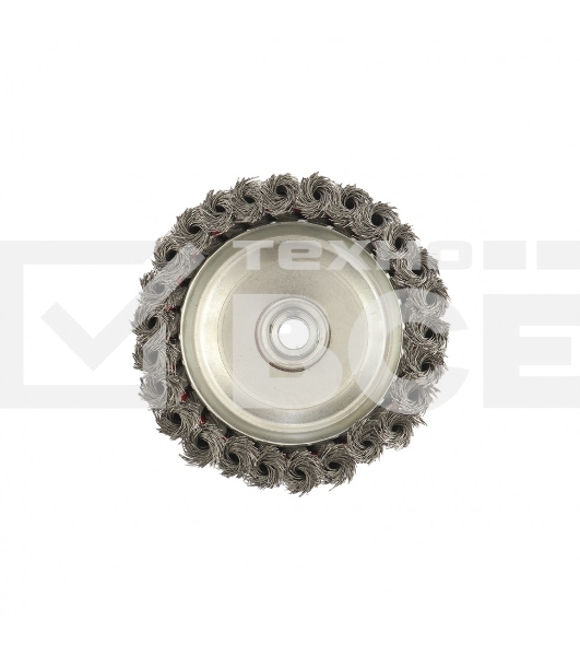 Щетка Matrix для УШМ, 125 мм, М14, Чашка, крученая проволока 0,35 мм