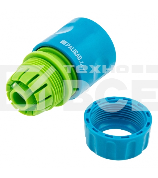 Соединитель пластмассовый быстросъемный LUXE Palisad для шланга 1/2', однокомпонентный