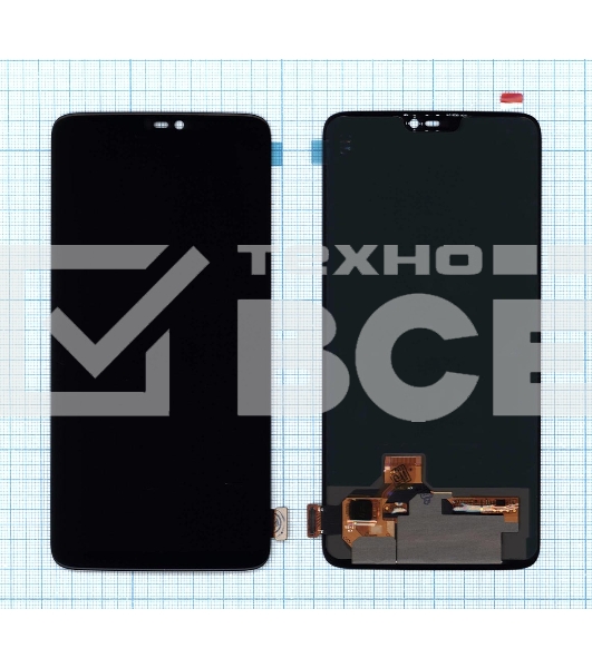Дисплей для OnePlus 6 OLED черный