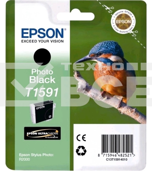 Картридж струйный Epson C13T15914010 фото черный (850 стр) для Epson St Ph R2000
