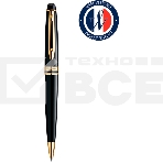 Ручка шариковая Waterman Expert 3 (CWS0951700) Black Laque GT M син. черн. подар.кор., фото 1