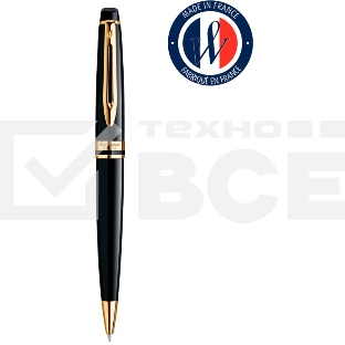 Ручка шариковая Waterman Expert 3 (CWS0951700) Black Laque GT M син. черн. подар.кор.
