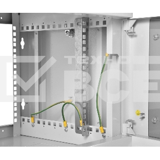 Шкаф коммутационный ЦМО (ШРН-6.350) настенный 6U 600x350мм пер.дв.стекл 200кг серый 300мм 180град.