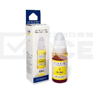 Чернила GI-490Y (NV-0666C001) для Canon Pixma G1400/G2400 (70 мл) Yellow (в коробке) совместимые