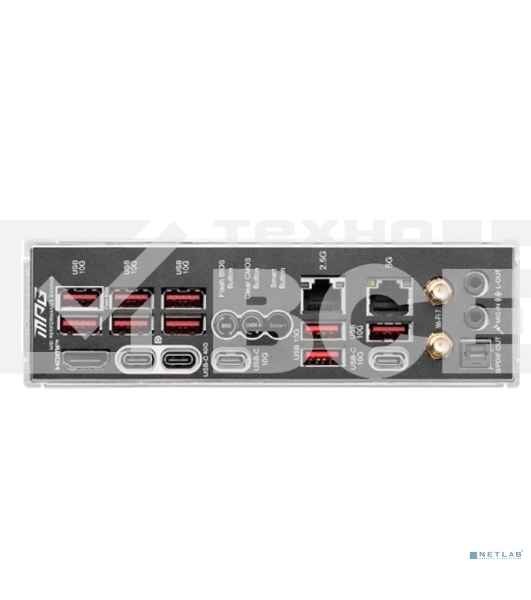 Материнская плата MSI MPG X870E CARBON WIFI, AM5, AMD X870E, 4xDDR5, 4xSATA, 4xM.2, 1xPCIe 5.0 x16, 1xPCIe 5.0 x4, 1xPCIe 4.0 x4, 1xHDMI, 2xUSB-C, 2x1Gb LAN, 9xUSB 3.2 Gen 2, 2xUSB4, 2x3.5 мм, 7.1, ATX