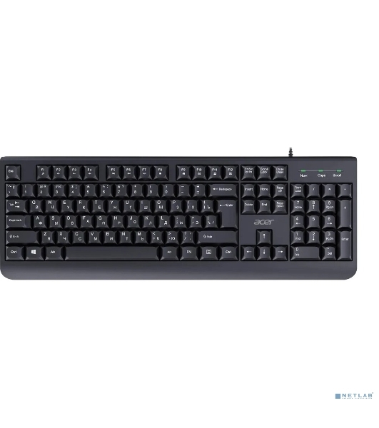 Комплект клавиатура+мышь Acer OCC400 проводной, USB, 2000 DPI, черный