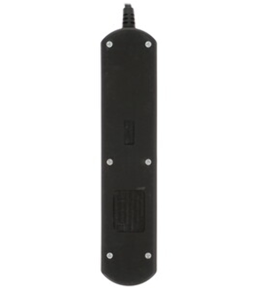 Удлинитель PC 1,5 м, 4 р, без выкл., 16А черный PC-2B-1,5M