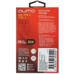 Кабель Qumo light series, USB-Type C, 1м, 5В, 1A, опл. PVC, кон. PVC, круглый, черный, фото5