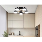Светильник Ambrella light FL4828/5 BK черный 3000K-6400K 65W D580*160 (ПДУ ИК), фото3