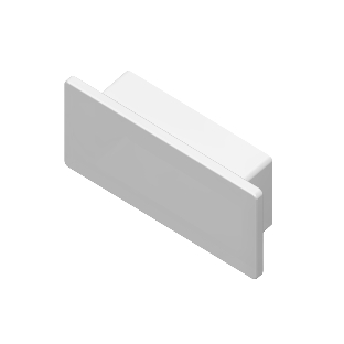 Заглушка для профиля GP8400 WH белый 20.5*10