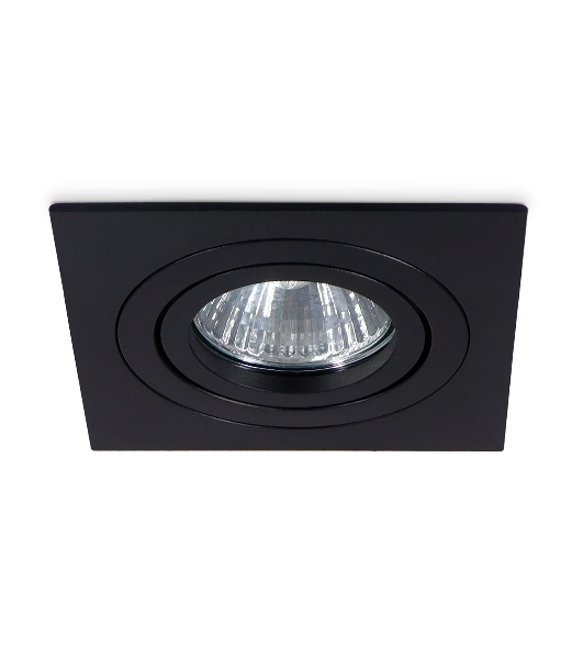 Встраиваемый поворотный точечный светильник Ambrella light TN102622 BK черный GU5.3 92*92*28