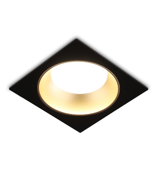 Светильник Ambrella light TN52340 SBK/SGD черный песок/золото песок GX53 max 12W 115*115*25