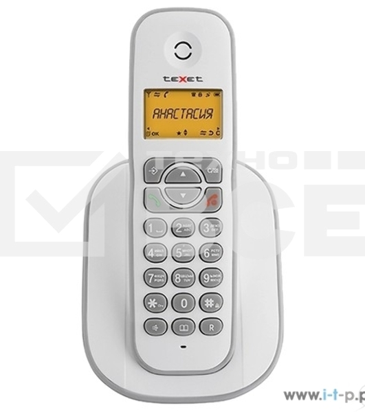 Радиотелефон teXet TX-D4505A Dect белый-серый