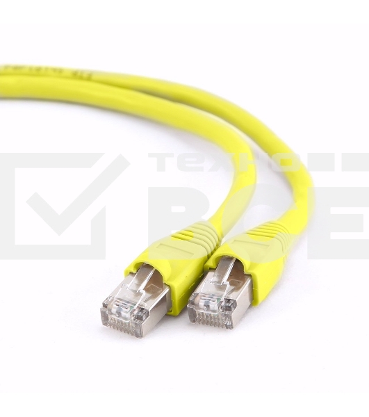 Патч-корд FTP Cablexpert кат.6, 10м, литой, многожильный (жёлтый)