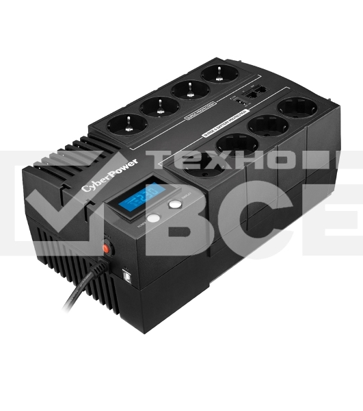 Источник бесперебойного питания CyberPower BR1200ELCD 1200VA/720W USB/RJ11/45 (4+4 EURO)