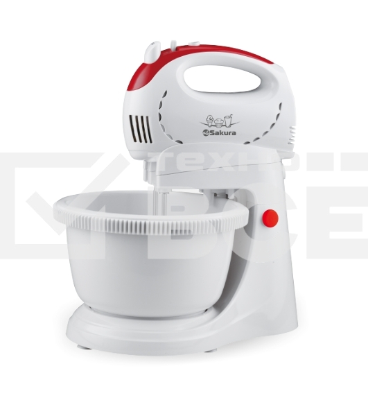 Миксер с чашей Sakura SA-6319CR 400Вт 2,0л