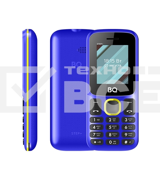 Мобильный телефон BQ 1848 Step+ черный/зеленый