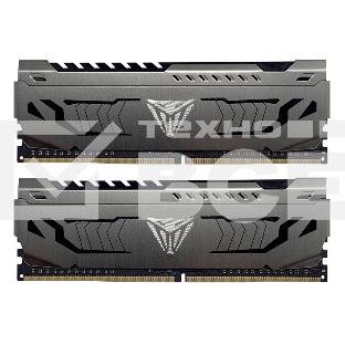 Оперативная память Patriot Viper Steel, DDR4, 16GB (2x8 GB), 3000 MHz, CL16, радиатор, чёрный