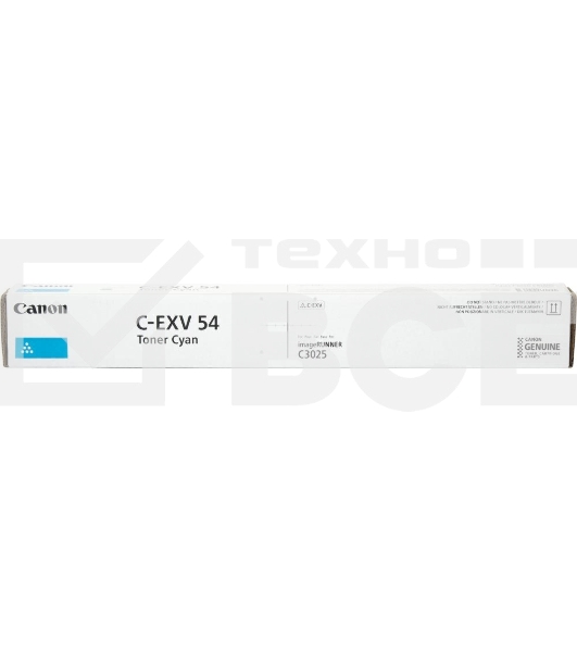 Картридж лазерный Canon C-EXV54C (1395C002) голубой (8 500) для Canon imageRUNNER C3226i/C3025i/C3025/C3125