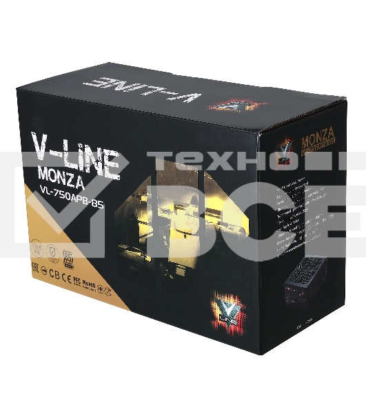 Блок питания Aerocool / Formula ATX 750W MONZA VL-750APB-85 80+ bronze (24+4+4pin) APFC 120mm fan 7xSATA RTL