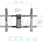 Кронштейн для телевизора Kromax GALACTIC-57 черный 32