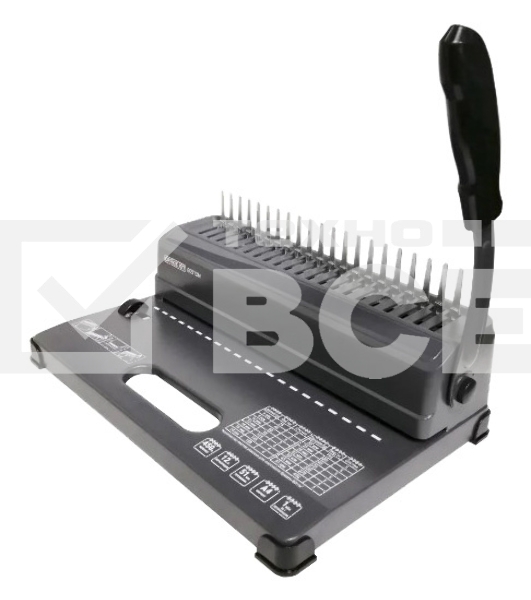 Переплетчик Office Kit B2112N A4/перф.12л.сшив/макс.450л./пластик.пруж. (4.5-51мм)
