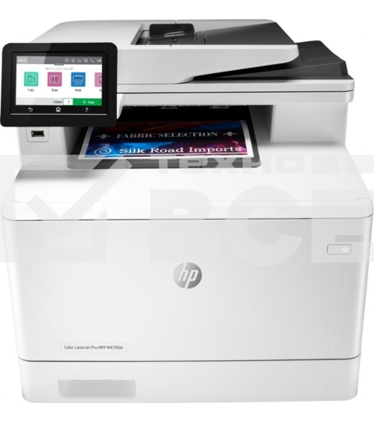 МФУ лазерное HP LaserJet Pro M479fdn (W1A79A), A4, цветной, печ. до 27 стр/мин., скан. до 29 стр/мин. (ч/б) 20 стр/мин. (цвет), 600 x 600 dpi (печать) 1200x1200dpi (скан.), USB, RJ-45, Air Print, Mopria
