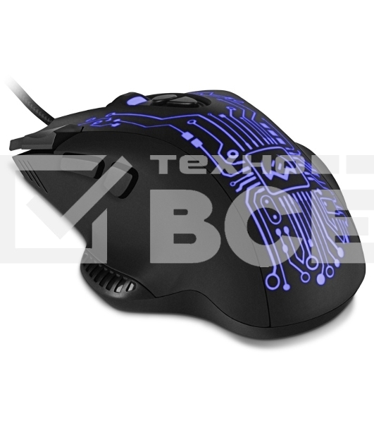 Мышь проводная SVEN RX-G715 черный, 3200 dpi, USB, кнопки - 8