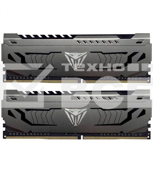 Оперативная память Patriot Viper Steel, DDR4, 16GB (2x8 GB), 3600 MHz, CL18, радиатор, чёрный