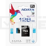 Флеш карта Micro SecureDigital 128Gb ADATA AUSDX128GUICL10A1-RA1 {MicroSDXC Class 10 UHS-I, SD adapter}, фото11
