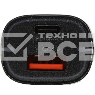 Автомобильное зар./устр. Wiiix UCC-7-2-08 5A PD+QC черный
