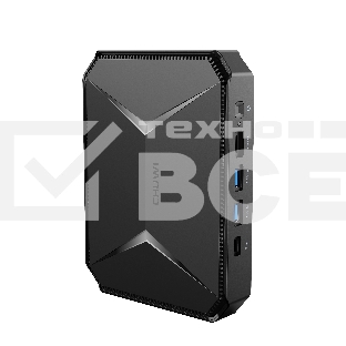 Компьютер Chuwi HeroBox Intel N-series N100(0.8Ghz)/8192Mb/256SSDGb/Int:Intel UHD Graphics 600/BT/WiFi/war 1y/0.59kg/Black/Win11Home + BT5.2/USB3.0*2, USB2.0*2/HDMI 2.0 *1 (4K 60Hz)/VGA*1/M.2*2, 2280, MAX 1TB, PCIE & SATA3/Type-C*1/Ear