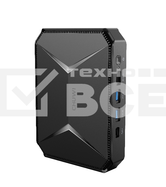 Компьютер Chuwi HeroBox Intel N-series N100(0.8Ghz)/8192Mb/256SSDGb/Int:Intel UHD Graphics 600/BT/WiFi/war 1y/0.59kg/Black/Win11Home + BT5.2/USB3.0*2, USB2.0*2/HDMI 2.0 *1 (4K 60Hz)/VGA*1/M.2*2, 2280, MAX 1TB, PCIE & SATA3/Type-C*1/Ear