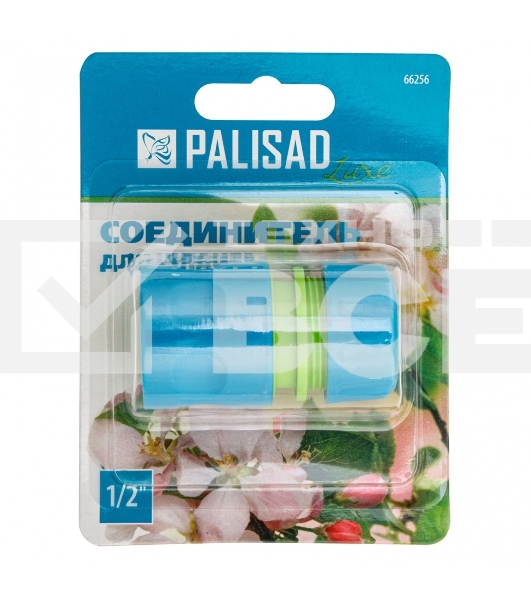 Соединитель пластмассовый быстросъемный LUXE Palisad для шланга 1/2', однокомпонентный