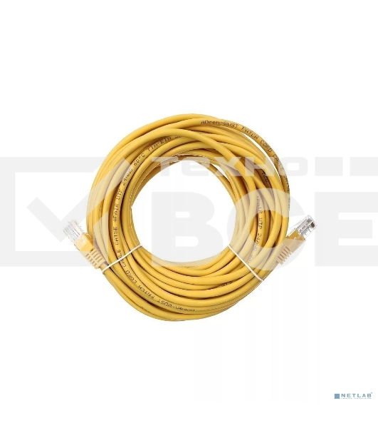 Патчкорд литой 'Aopen' UTP кат.5е 15м желтый <ANP511_15M_Y> 