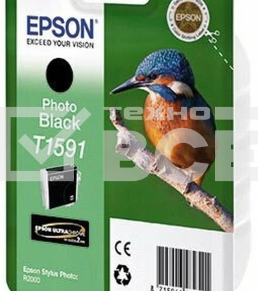 Картридж струйный Epson C13T15914010 фото черный (850 стр) для Epson St Ph R2000