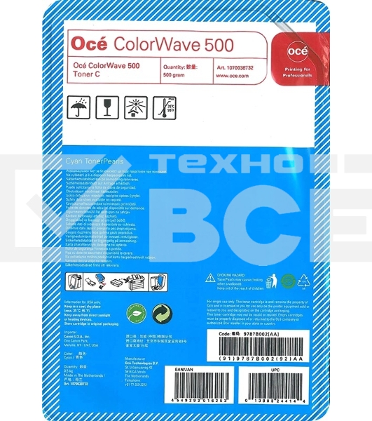 Картридж лазерный Canon Oce ColorWave 500 Cyan (500 г) для Oce ColorWave 500