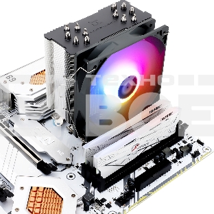 Кулер для процессора Thermalright Burst Assasin 120 ARGB (4-pin PWM, 154mm, Ni/CU, 6x6mm, ARGB, 1x120mm, 66.17CFM, 25.6dBA, 1550RPM, S: 1700, 1200, 115X, AM5, AM4)