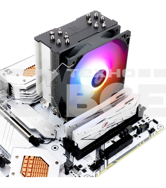 Кулер для процессора Thermalright Burst Assasin 120 ARGB (4-pin PWM, 154mm, Ni/CU, 6x6mm, ARGB, 1x120mm, 66.17CFM, 25.6dBA, 1550RPM, S: 1700, 1200, 115X, AM5, AM4)