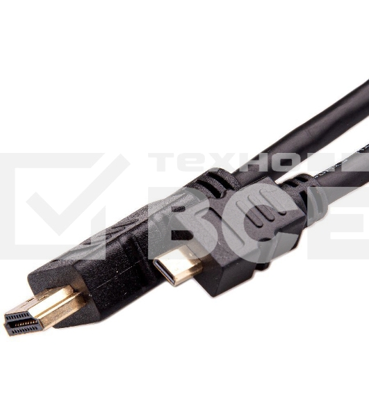 Кабель VCOM/TELECOM HDMI-19M -- MicroHDMI-19M ver 2.0+3D/Ethernet,1m Telecom <TCG206-1M>