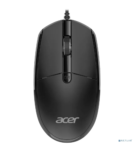 Комплект клавиатура+мышь Acer OCC400 проводной, USB, 2000 DPI, черный