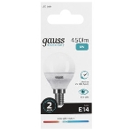 Лампа светодиодная Gauss Elementary 53226T 6Вт цок.: E27 шар 180B 4100K св. свеч. белый. нейт. (упак.: 3 шт), фото8