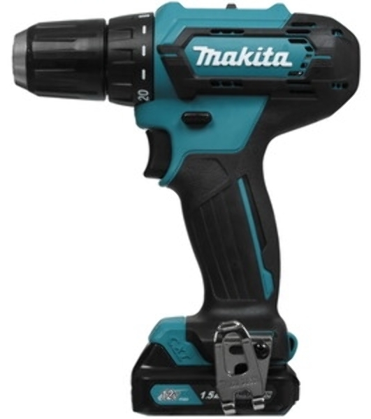 Дрель-шуруповерт Makita DF333DWYE, 12 В, 1.5 Ач, 30 Нм, щеточный