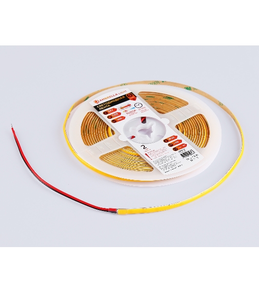 Светодиодная лента Ambrella light GS4611 COB 400Led/10W m/ 24V IP20 3000K/ 5m*5mm*2.1mm (2 конт.)