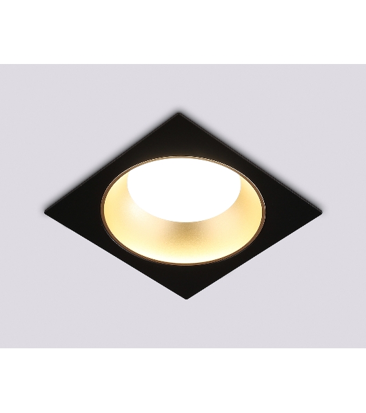 Светильник Ambrella light TN52340 SBK/SGD черный песок/золото песок GX53 max 12W 115*115*25